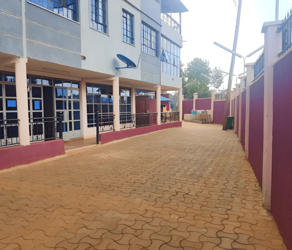 spacious parking area